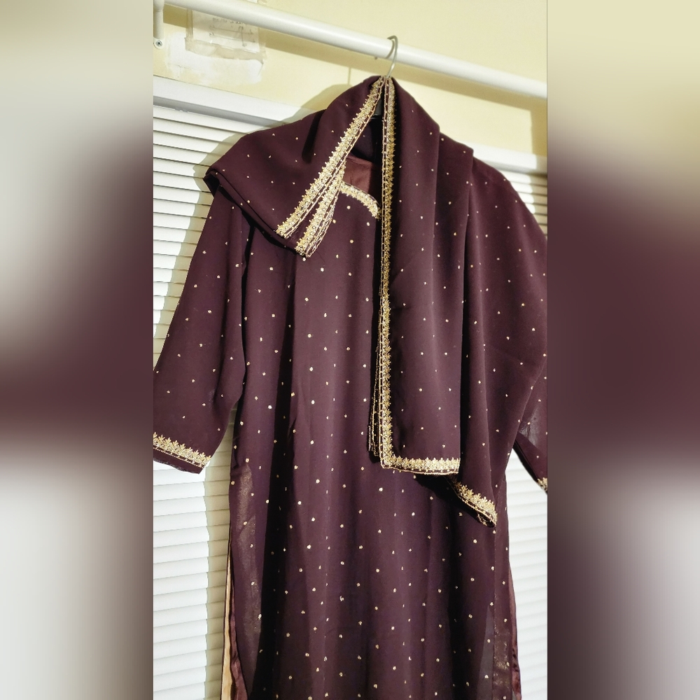 4pc Zari Salwar Kameez